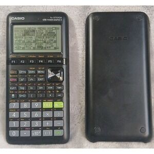 CASIO fx-9750GIII Graphing Calculator /Case Black USB Power Graphic 3 Working